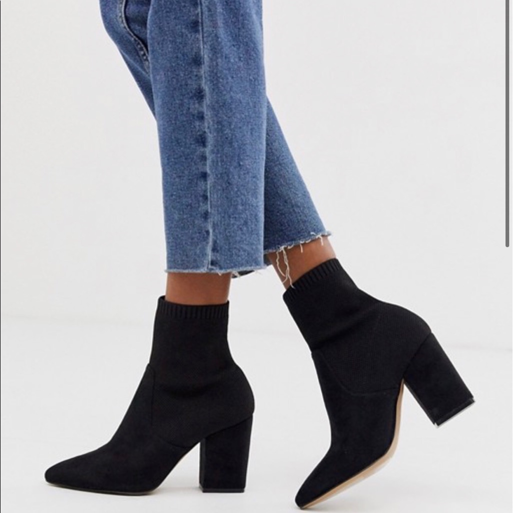 Call It Spring Heeled Ankle Boots In Black